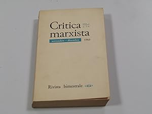 AA. VV. Critica marxista N° 5-6 1963.