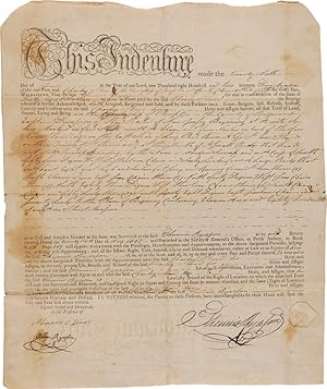 [NEW JERSEY LAND INDENTURE BETWEEN THUNNIS RYERSON AND CHARLEY STUARD FOR LAND IN BERGEN COUNTY, ...