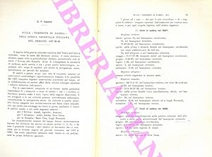 Sulle  tempeste di sabbia  nell'Africa Orientale Italiana nel periodo 1937-38-39.