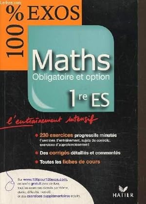 Image du vendeur pour Maths 1re Es-Obligatoire et options. mis en vente par Le-Livre