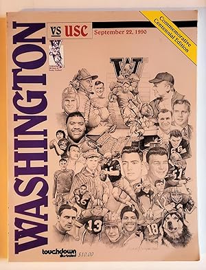 Bild des Verkufers fr Washington Touchdown Illustrated (Washington Vs. USC, September 22, 1990) zum Verkauf von The Book Peddlers