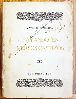 Imagen del vendedor de Payando en Versos Castizos a la venta por Chaco 4ever Books