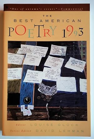 Seller image for The Best American Poetry 1993 for sale by The Book Peddlers