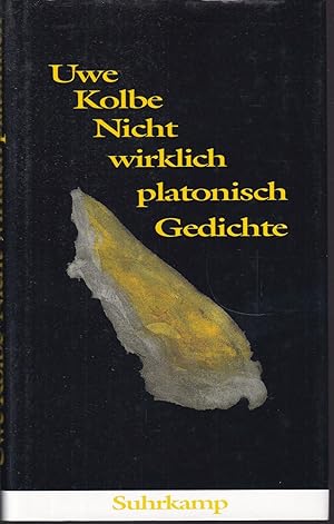 Imagen del vendedor de Nicht wirklich platonisch. Gedichte a la venta por Graphem. Kunst- und Buchantiquariat