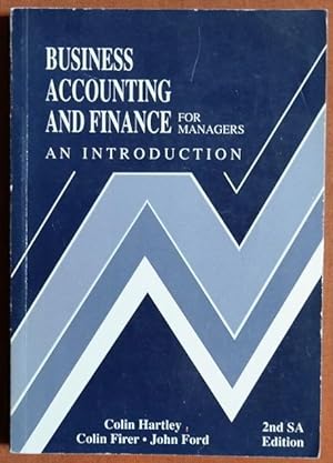 Immagine del venditore per Business Accounting and Finance for Managers an Introduction venduto da GuthrieBooks
