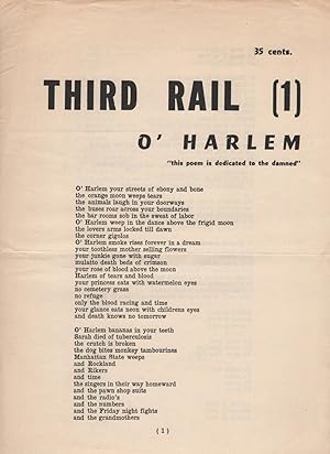 Seller image for Third Rail 1 (1961) - O' Harlem by Jack Micheline for sale by Philip Smith, Bookseller