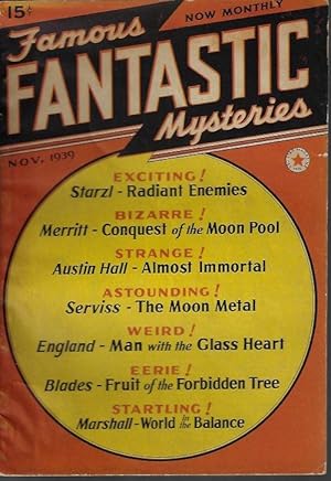 Seller image for FAMOUS FANTASTIC MYSTERIES: November, Nov. 1939 for sale by Books from the Crypt