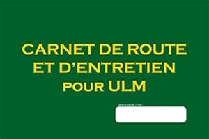 carnet de route et d'entretien pour ULM