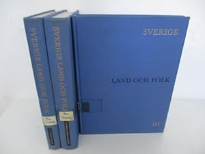 Seller image for Sverige: Land och folk. (3 Bnde / 3 vol. set). I: Alllmn geografi. II: Landskap och kommunblock. III: Atlas med register. for sale by Antiquariat Bookfarm