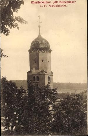 Bild des Verkufers fr Ansichtskarte / Postkarte Heidenheim an der Brenz, St. Michaelskirche zum Verkauf von akpool GmbH