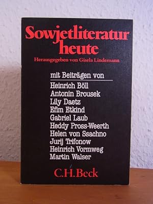 Imagen del vendedor de Sowjetliteratur heute a la venta por Antiquariat Weber