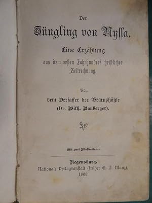 Bild des Verkufers fr Der Jngling von Nyssa - Eine Erzhlung. . . zum Verkauf von Buchantiquariat Uwe Sticht, Einzelunter.