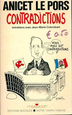 Image du vendeur pour Contradictions - Anicet Le Pors mis en vente par Book Hmisphres