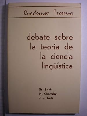 Seller image for Debate sobre la teora de la ciencia lingstica for sale by Librera Antonio Azorn