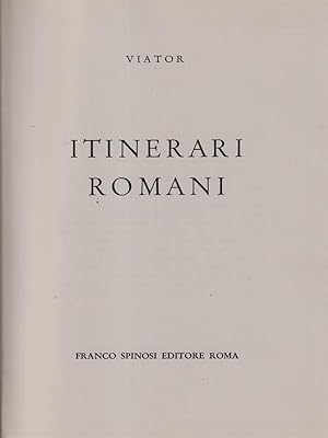 Immagine del venditore per Itinerari romani. venduto da Librodifaccia