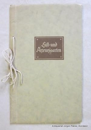 10 handkolorierte Reproduktionen aus dem "Lust- und Arzeneygarten des Königlichen Propheten David...