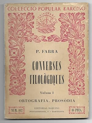 Converses Filològiques. Vol. I Col·lecció Popular Barcino Nº 162 1954