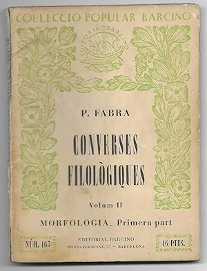 Converses Filològiques. Vol. II Col·lecció Popular Barcino Nº 163 1954