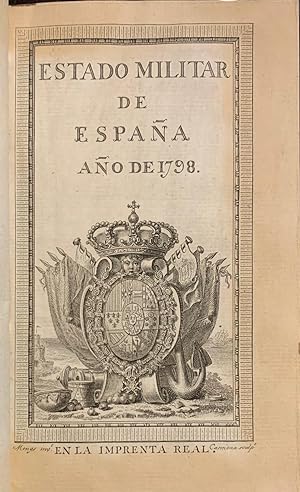 Estado Militar de España, año de 1798