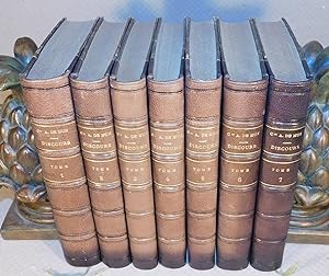 DISCOURS DE ALBERT DE MUN DÉPUTÉ DU MORBIHAN (7 volumes reliés ; 1-Questions sociales, 2 et 3 Dis...