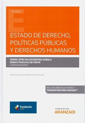 Imagen del vendedor de Estado de derecho, polticas pblicas y derechos humanos a la venta por Vuestros Libros