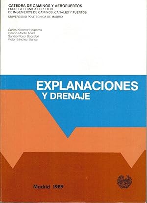 Imagen del vendedor de EXPLANACIONES Y DRENAJE a la venta por Librera Dilogo