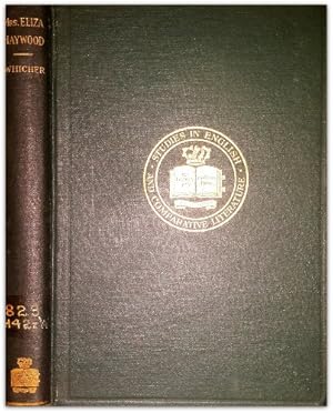 Seller image for The life and romances of Mrs. Eliza Haywood, (Columbia university studies in English and comparative literature) for sale by WeBuyBooks