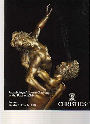 Seller image for Christies 1989 Giambologna's Bronze of the Rape of a Sabine for sale by thecatalogstarcom Ltd