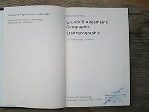 Seller image for Stadtgeographie. Grundri Allgemeine Geographie. for sale by Antiquariat Bookfarm