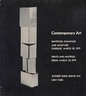 Seller image for Sothebys March 1979 Contemporary Art, Paintings, Drawings & Sculpture for sale by thecatalogstarcom Ltd