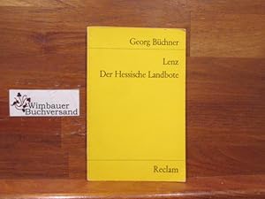 Bild des Verkufers fr Lenz; Der hessische Landbote. Georg Bchner. Mit e. Nachw. von Martin Greiner / Reclams Universalbibliothek ; Nr. 7955 zum Verkauf von Antiquariat im Kaiserviertel | Wimbauer Buchversand