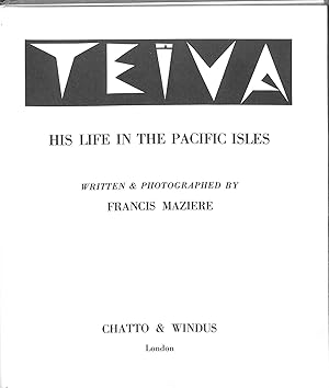 Bild des Verkufers fr Teiva; his life in the pacific isles zum Verkauf von WeBuyBooks