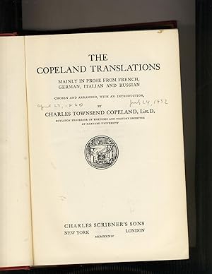 Seller image for The Copeland Translations for sale by Richard Lemay