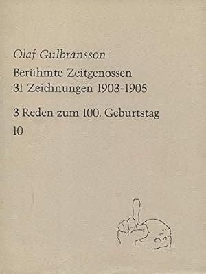 Berühmte Zeitgenossen : 31 Zeichn. 1903 - 1905. 3 Reden z. 100. Geburtstag von Hans Maier [u. a.]...