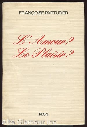 Seller image for L'AMOUR? LE PLAISIR for sale by Alta-Glamour Inc.