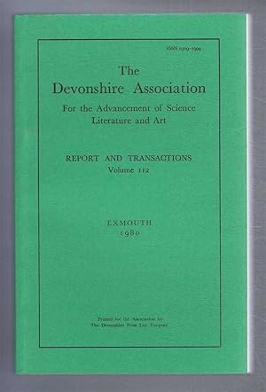 Imagen del vendedor de THE DEVONSHIRE ASSOCIATION: Report and Transactions 1980, Volume 112, Exmouth a la venta por Bailgate Books Ltd