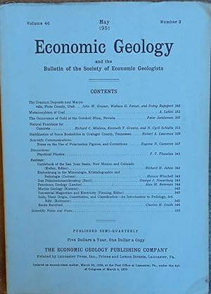 Economic Geology and the Bulletin of the Society of Economic Geologists Volume 46, Number 3 May 1951