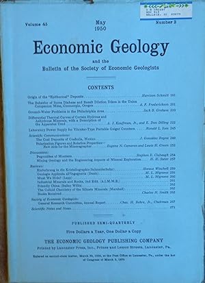 Imagen del vendedor de Economic Geology and the Bulletin of the Society of Economic Geologists Volume 45, Number 3 May 1950 a la venta por Faith In Print