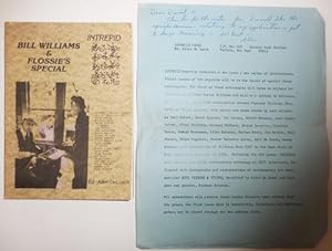 Seller image for Bill Williams & Flossie's Special (Intrepid #39 - 41 Beau Fleuve #10) (With Inscribed Promotional Sheet) for sale by Derringer Books, Member ABAA