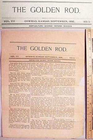 The Golden Rod / Oswego, Kansas, September 1896 / Vol. VII, No. 5 / Horticulture -- Science -- Re...
