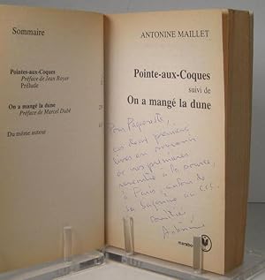 Seller image for Pointe-aux-Coques. Suivi de : On a mang la dune for sale by Librairie Bonheur d'occasion (LILA / ILAB)