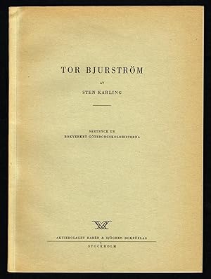 Image du vendeur pour Tor Bjurstrm. mis en vente par Hatt Rare Books ILAB & CINOA