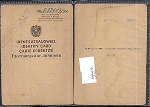 Imagen del vendedor de 645338,Identittsausweis Identity Card Wien Dbling Polizeidirektion Stp. 1946 a la venta por Versandhandel Lehenbauer