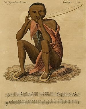 Antique Print-HUMANITY-BOSCHMAN-GORA-MUSIC-STAVE-AFRICA-Anonymous-ca. 1800