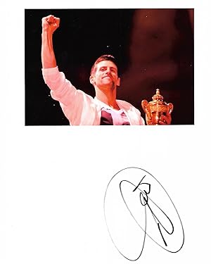 Immagine del venditore per A Photographic Image SIGNED by Novak Djokovic venduto da Northern Lights Rare Books and Prints