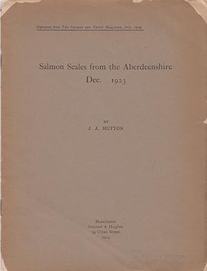 Imagen del vendedor de SALMON SCALES FROM THE ABERDEENSHIRE DEE: 1923. By J. Arthur Hutton. Reprinted from Salmon and Trout Magazine, July 1924. a la venta por Coch-y-Bonddu Books Ltd