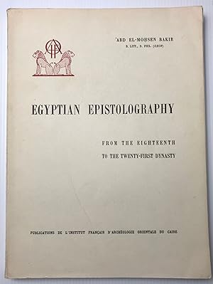 Egyptian epistolography from the 18th to the 21st dynasty