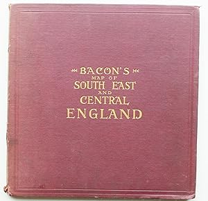 Seller image for Bacon's Map of South East and Central England for sale by Morning Mist Books and Maps