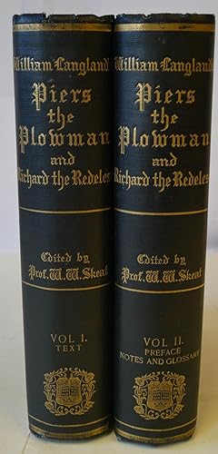 Immagine del venditore per Vision of William Concerning Piers the Plowman in Parallel Texts Together with Richard the Redeless by William Langland (about 1362-1399 AD) (2 vols) venduto da Hereward Books