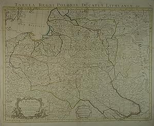 Tabula Regni Poloniae Ducatus Lithuaniae &c. La Pologne dressée sur ce qu'en ont donné Starovolsk...